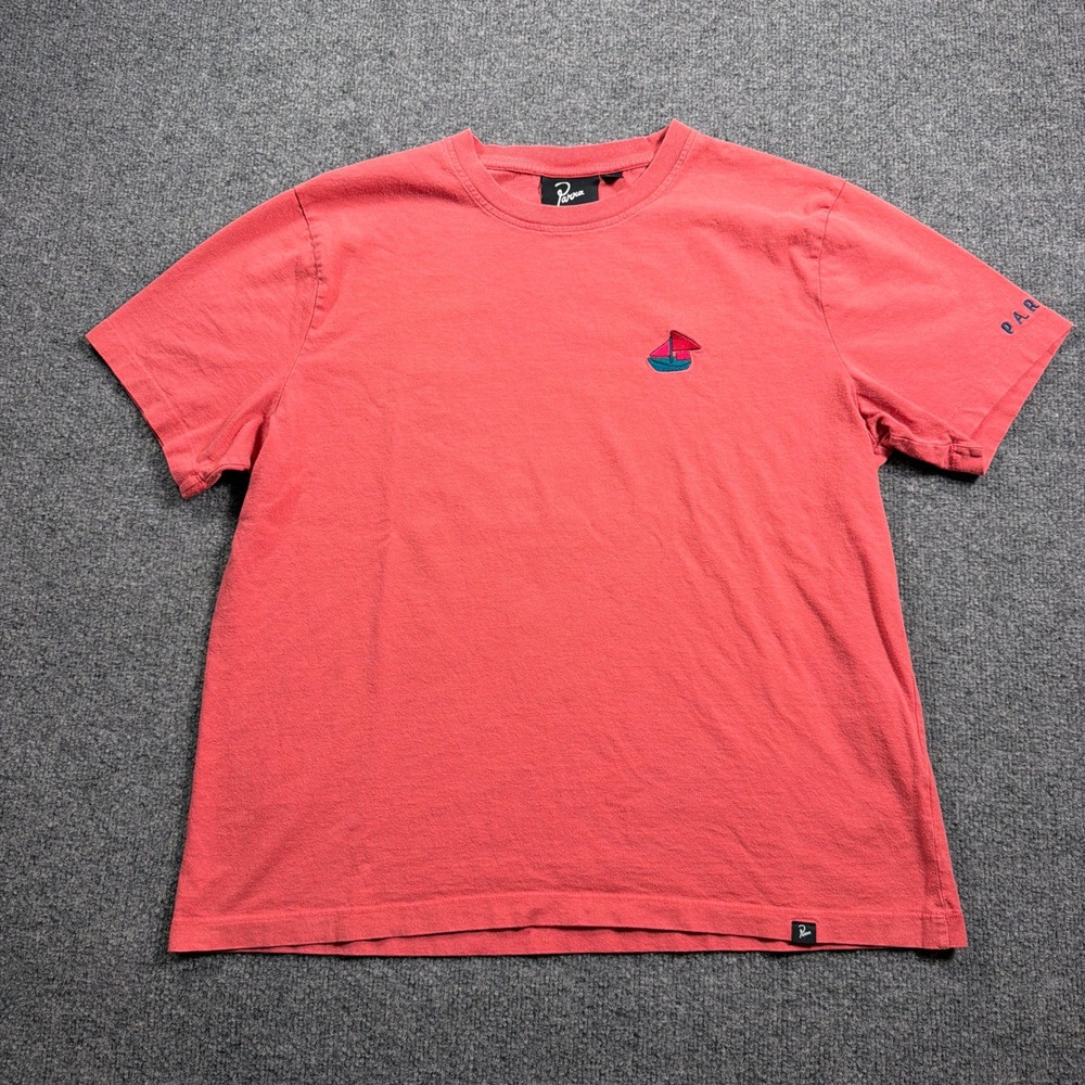 Parra T-Shirt Men Large Red In Your House Sailboat Graphic Short Sleeve Tee